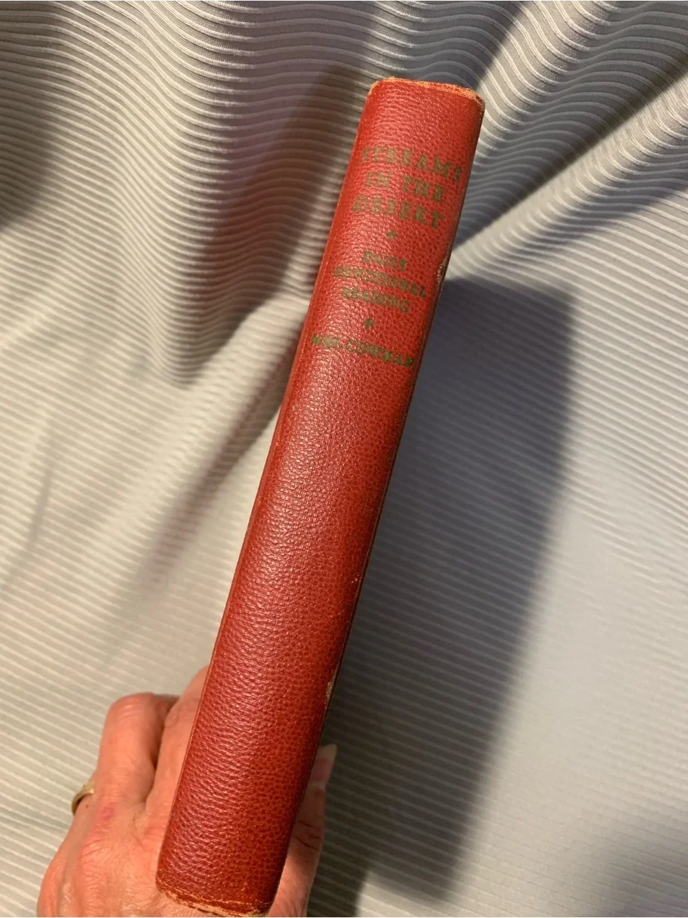 Vintage 1944 Streams in the Desert 23rd Printing with unique Old Bookmarks